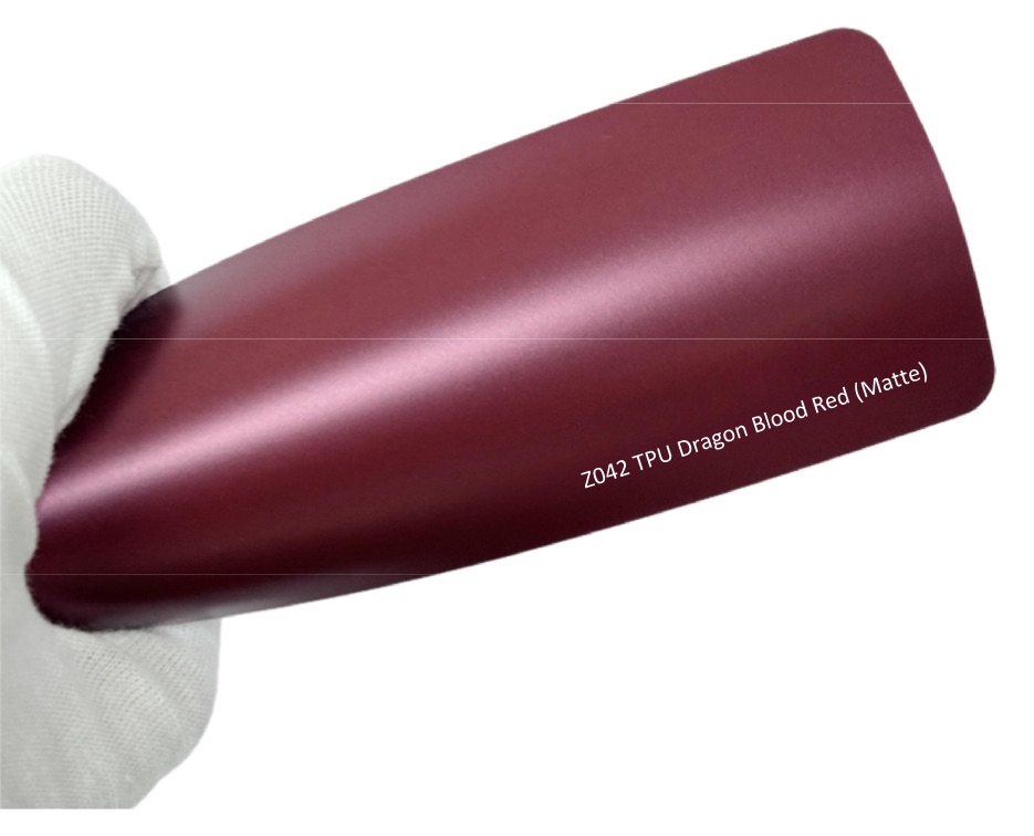 Z042 Dragon Blood Red (Matte) – kolorowa folia PPF